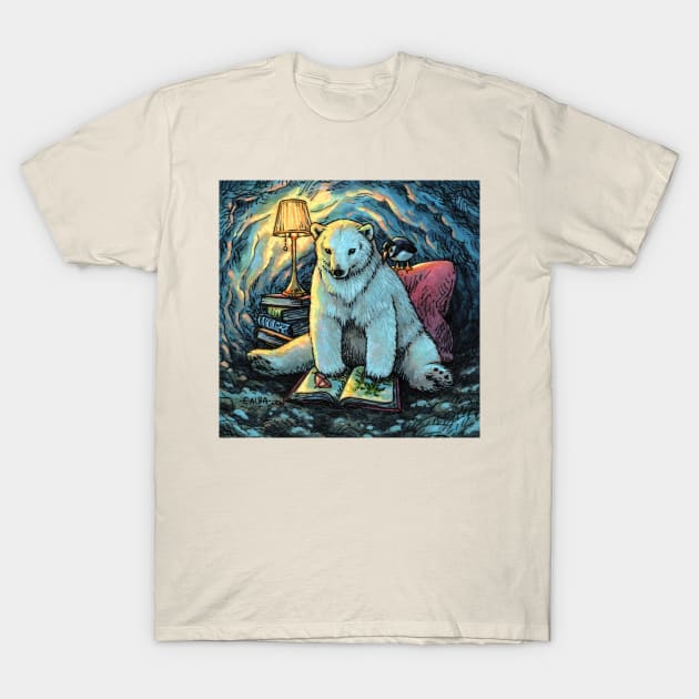 Cozy Polar Bear T-Shirt by Elisabeth Alba